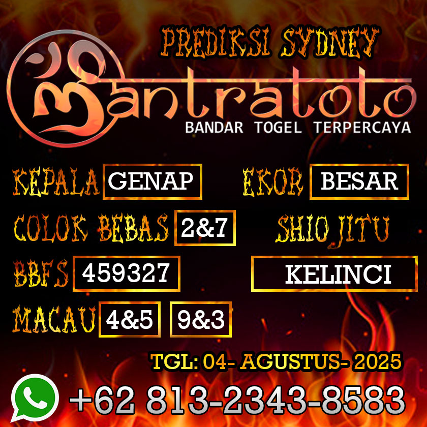 ANGKA TOGEL SYDNEY 2025